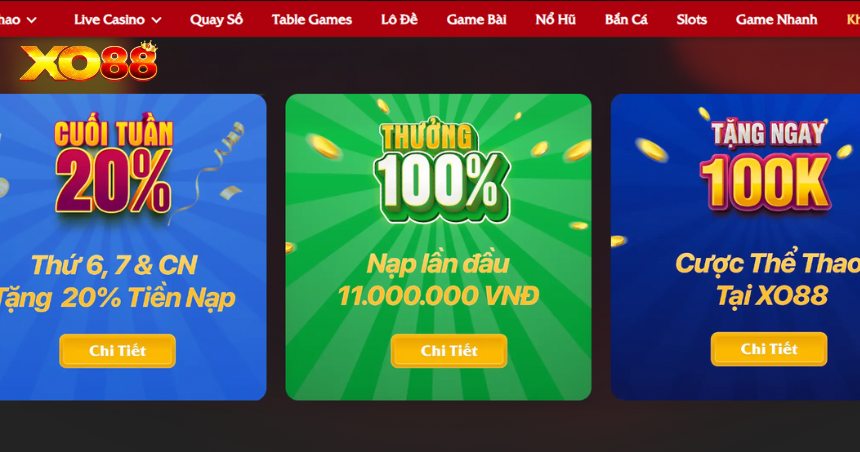 Một số chương trình khuyến mãi XO88 khác hot không kém